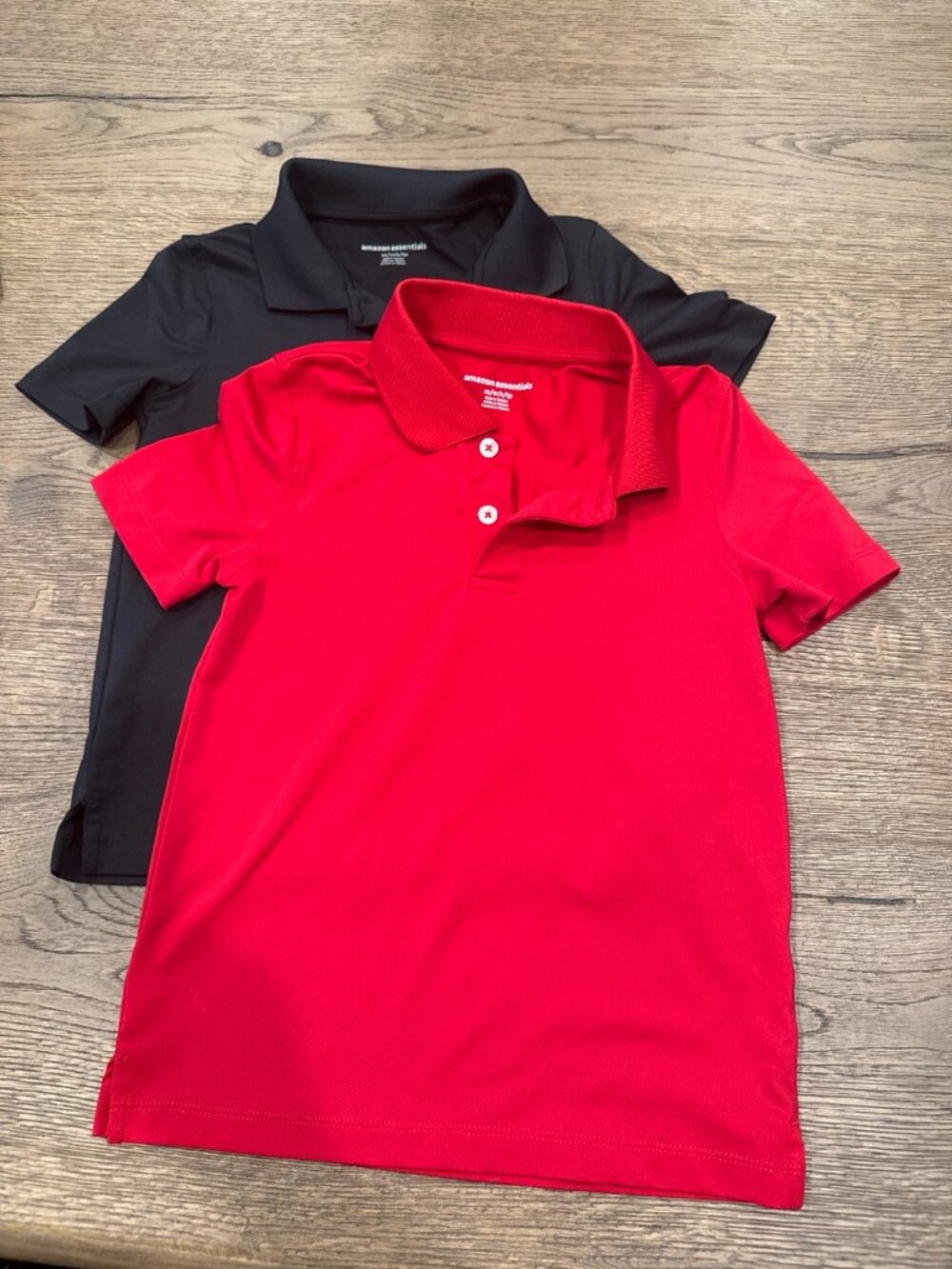 Boys Polo Shirt Bundle XS 4-5 Black Red School Uniform